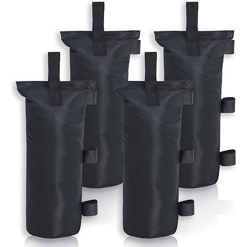 MASTERCANOPY 100lbs Canopy Weight Sandbags (7"x18",Black)