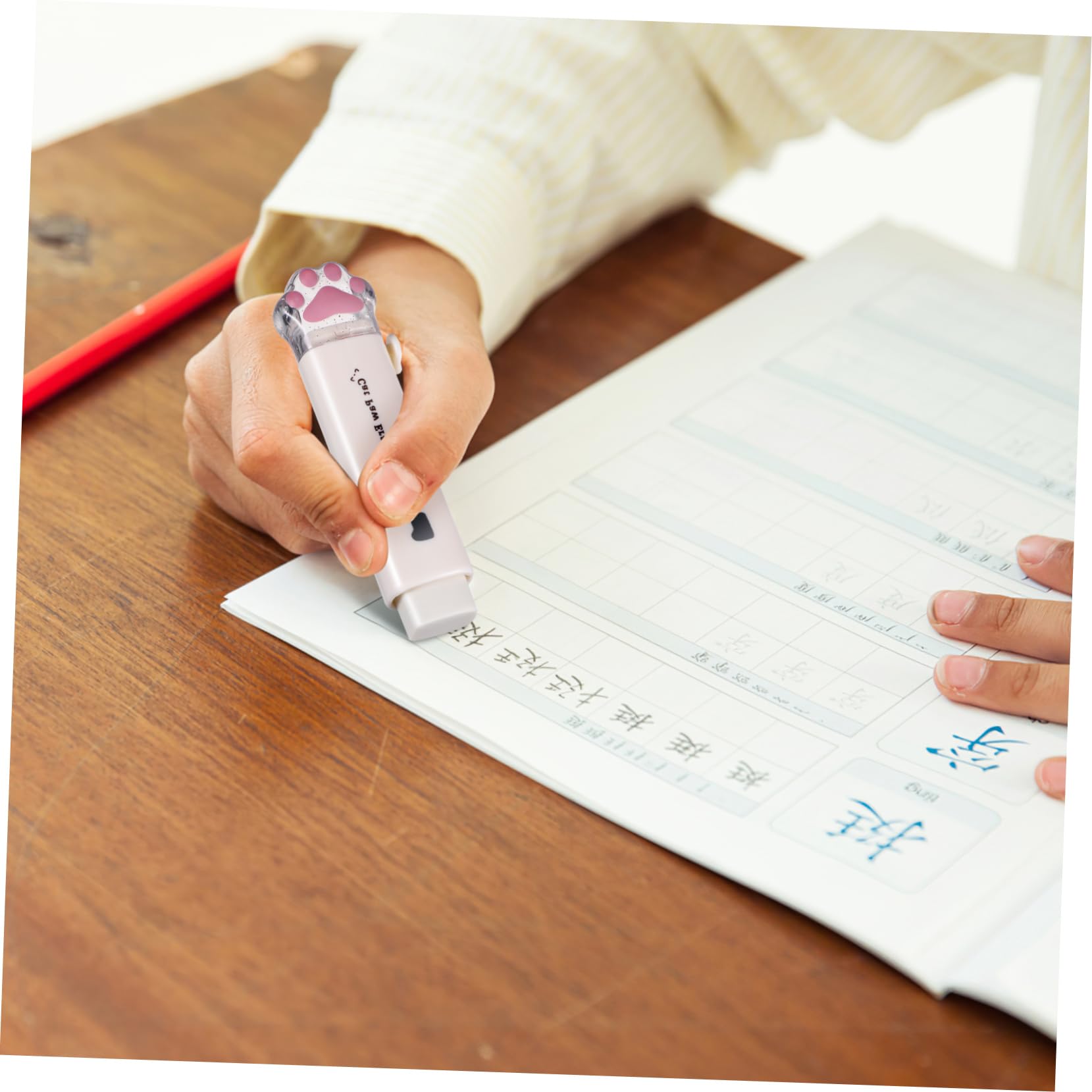 STOBOK 4 Sätze Radiergummi Erasers for Radiergummi Kawaii Bürozubehör Schulzeug Zappeln Ästhetische Radiergummis Einziehbare Radiergummis Für Das Büro 4 Stück * 4