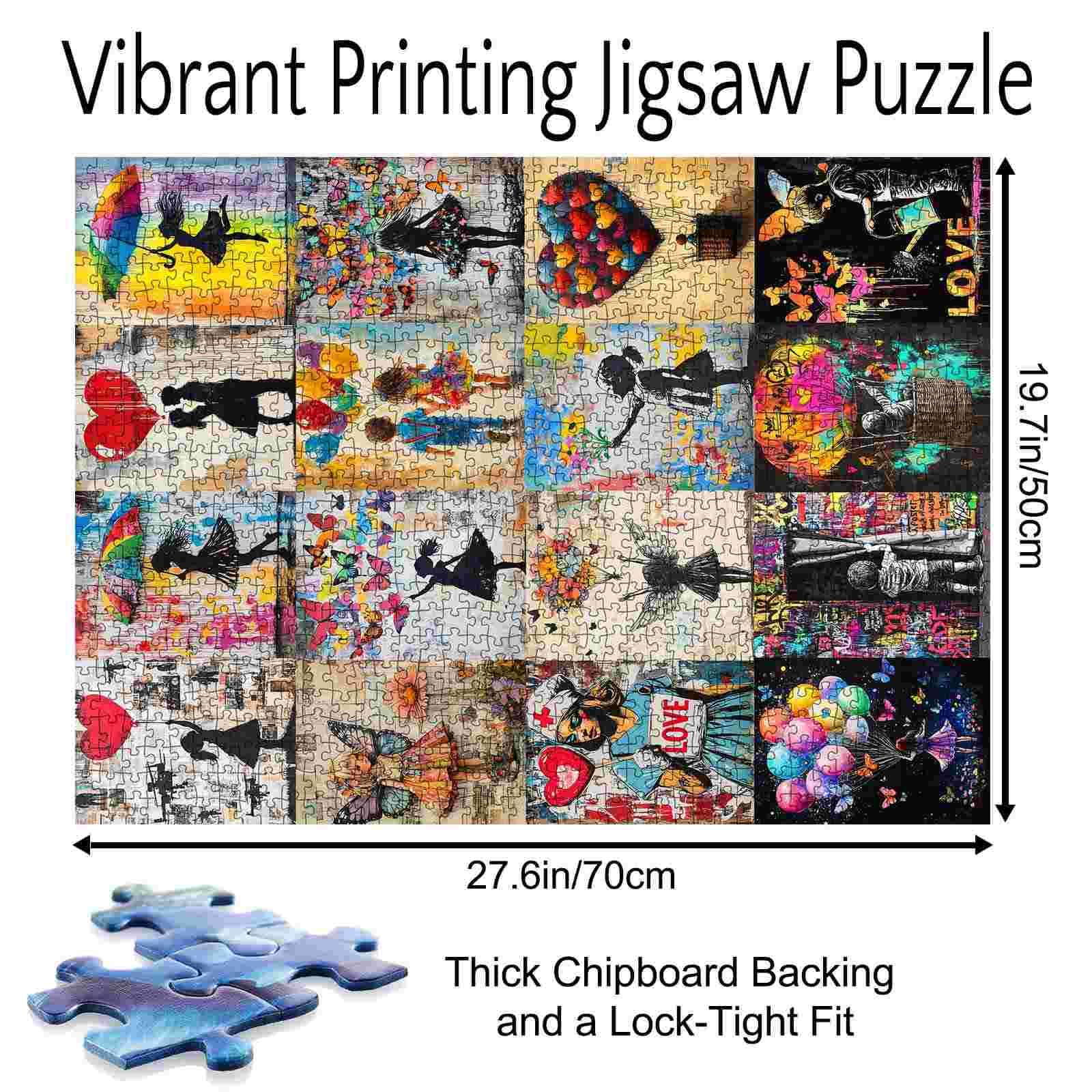 Tucocoo 1000 Teile Puzzle Banksy - Graffiti Gitarre 70x50cm