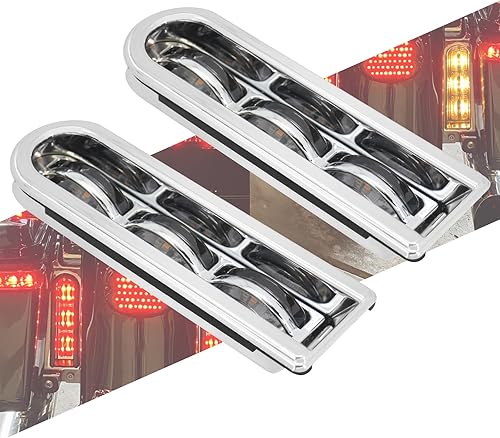 Alforja trasera para motocicleta, luz LED, soporte de relleno, señal de giro, luz de freno para Harley Touring Road King Ultra Limited Street Road