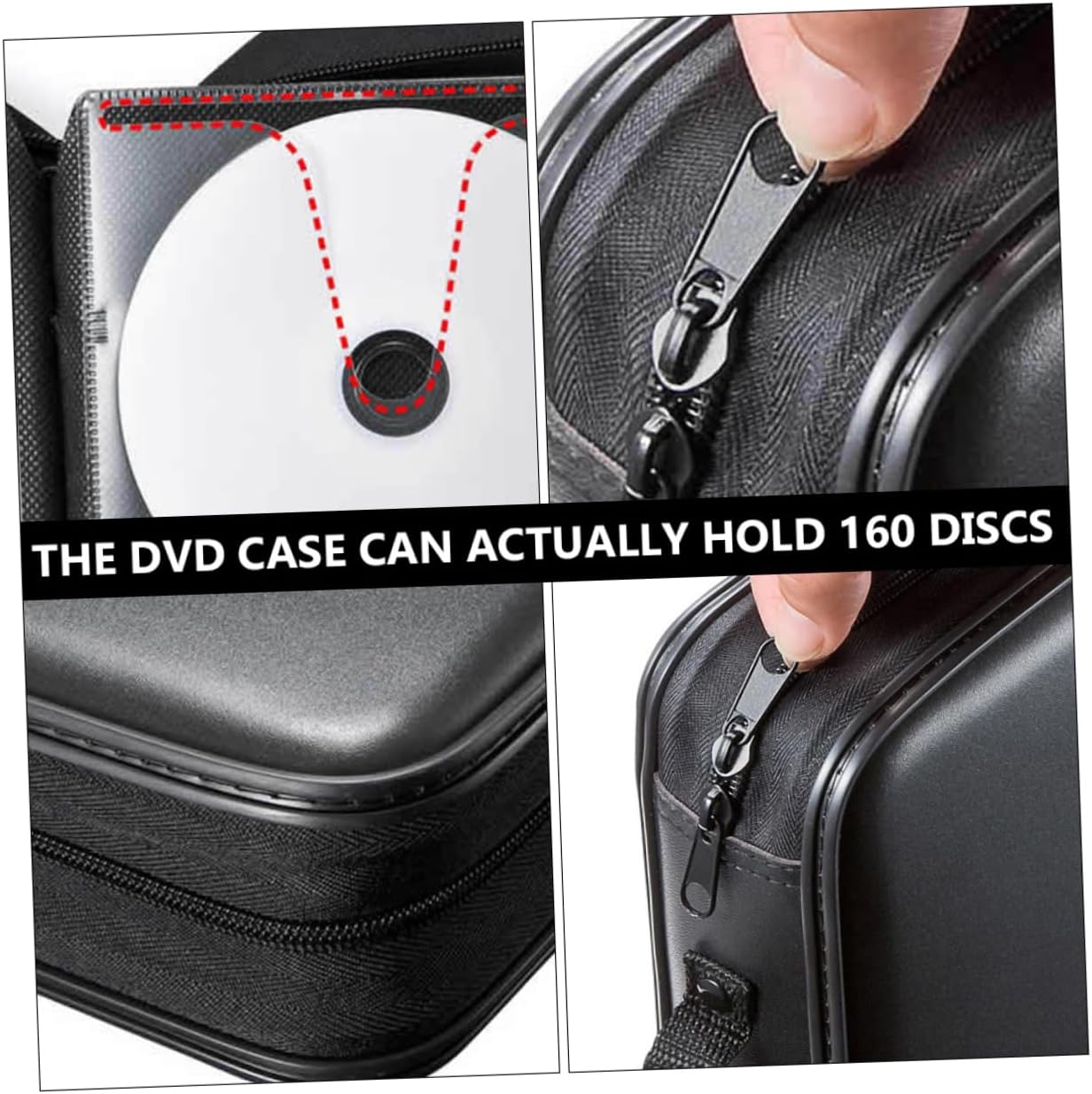 160packs Capacity Portable Cd and Dvd Storage Case Eco-friendly Pp Disc Organizer for Car and Home Scratch-resistant Sleeves Large Capacity Media Holder