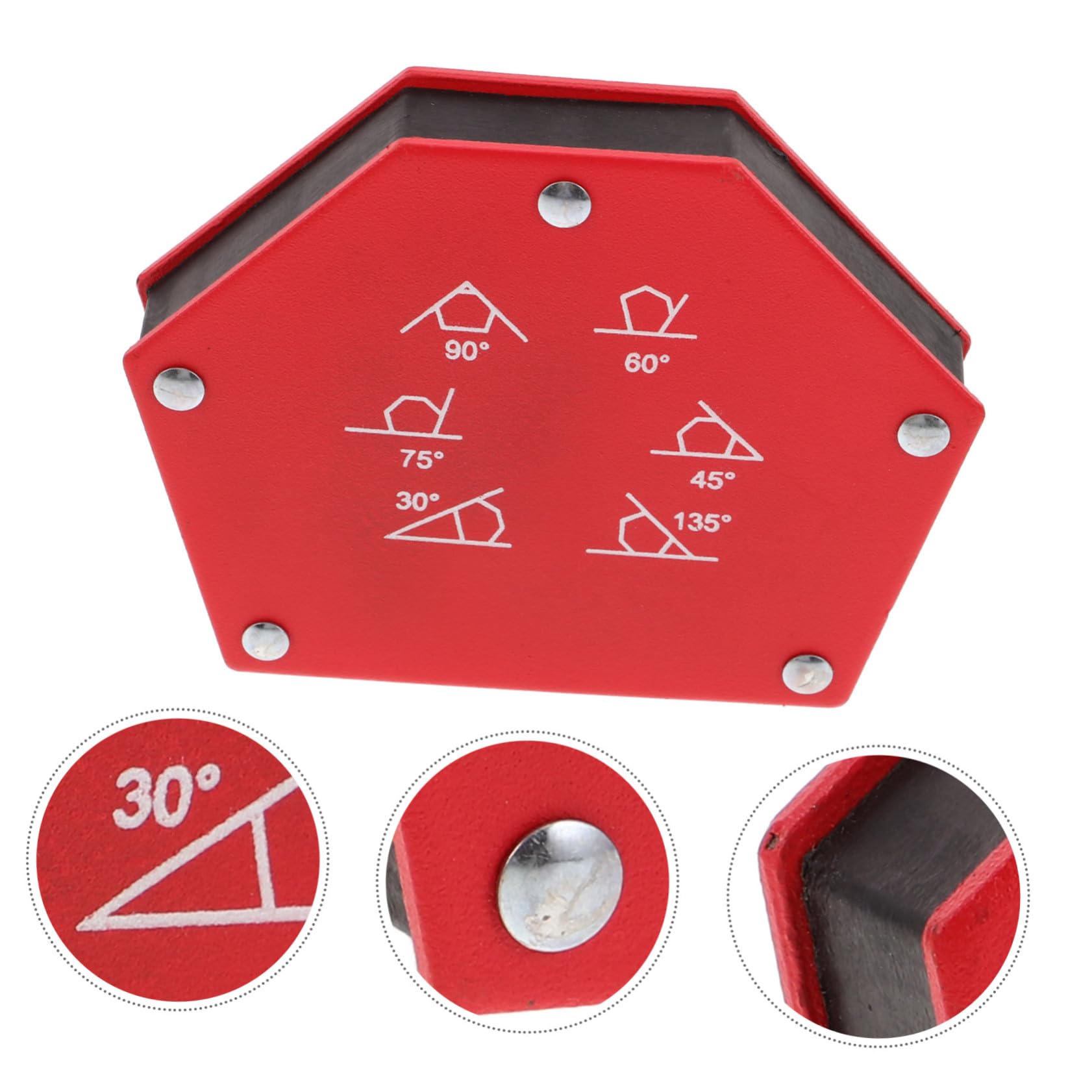Mipcase 33kg Accesorio De Soldadura Magnética Multiángulo De Abrazaderas De Soldadura Magnéticas Para Metalurgia Herramientas De Soporte Magnético Taller