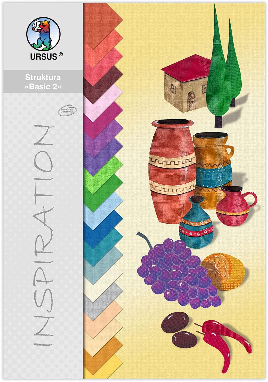 Ursus Bastelkarton Struktura Vintage 2 - Latte Macchiato Tonkarton Mit Leinenstruktur DIN A4