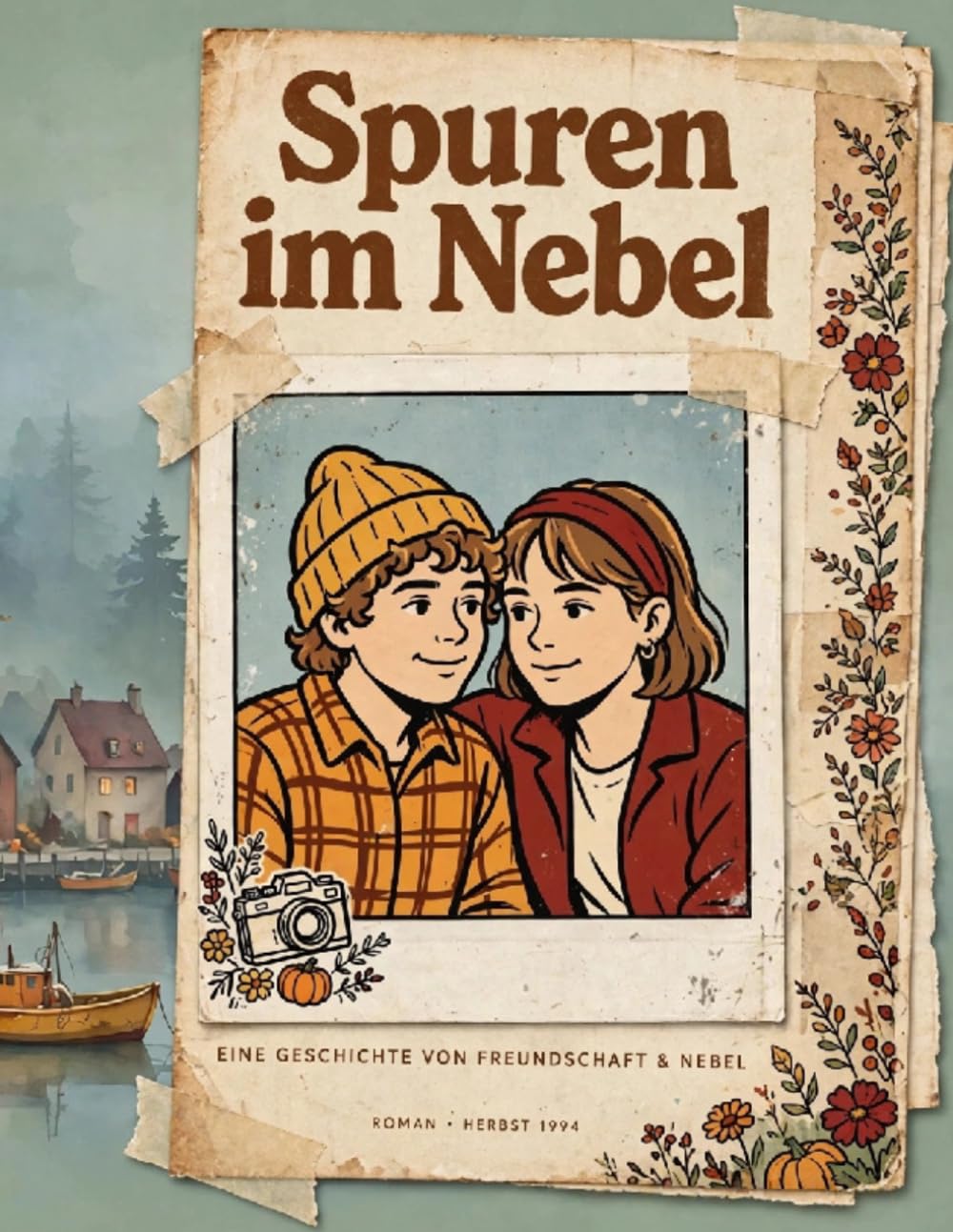 Spuren im Nebel – Das Cozy Malbuch: Eine gemütliche Graphic-Novel-Reise mit einfachen, dicken Linien im nostalgischen Indie-Look