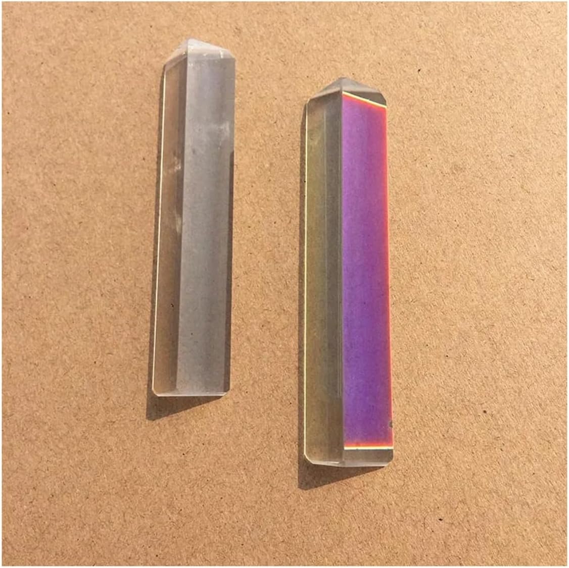 Artsim Prisms & Kaleidoscopes 2pcs Triangular Prism Color Prism Photographic Prisms Teaching Experiment Photography Light Gift Science Classroom Optics Kits