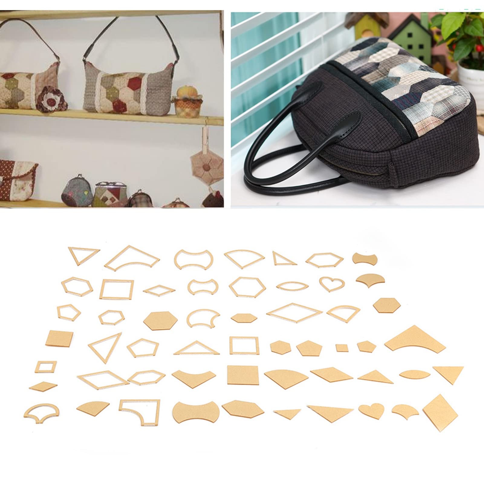 Set 54 Stencil Acrilici Trasparenti - Riutilizzabili Per Cucito, Cuoio E Artigianato - Foto 11