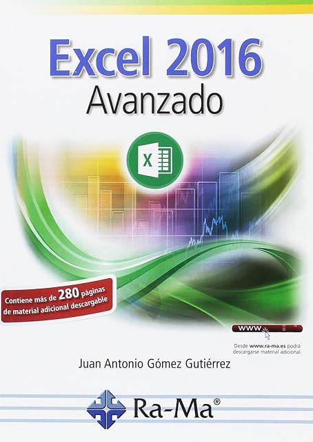 Portada de Excel 2016 avanzado