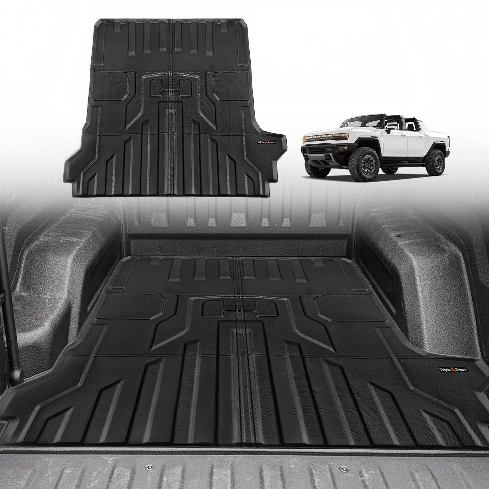 TripleAliners Truck Bed Mat for 2022-2025 GMC Hummer EV