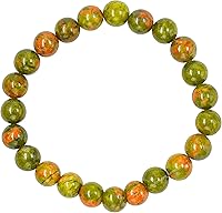 Vista 640 de Amazing Gemstone Pulsera de cristal para mujeres y hombres, pulsera de cristal curativo de protección, pulsera elástica con cuentas de piedras