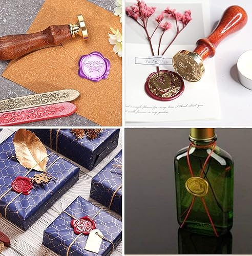 Miniatura 6 de Sello de cera de libélula estrellada, kit de sello de cera de animales estrellados, sello de cera personalizado vintage para invitaciones de