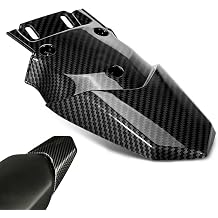 Electric Dirt Bike Rear Fender for Talaria,Carbon Fiber Pattern Rear Mud Guard Back Mudguard for Ebike Taparia Sting MX3 MX4 MX5-Short Sporty Style