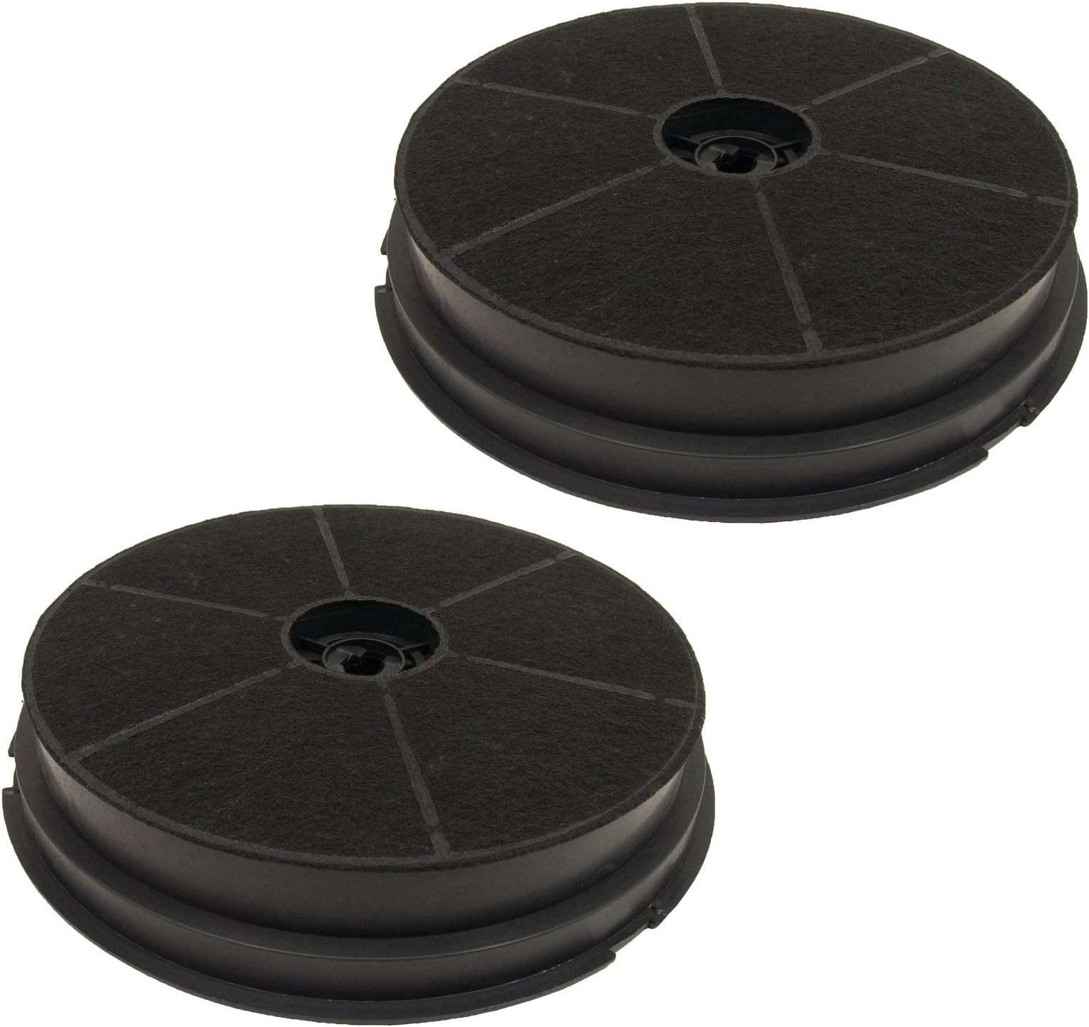 MasterPart Round Charcoal Carbon Cooker Hood Filters For CDA Vent Hoods - Pack of 2