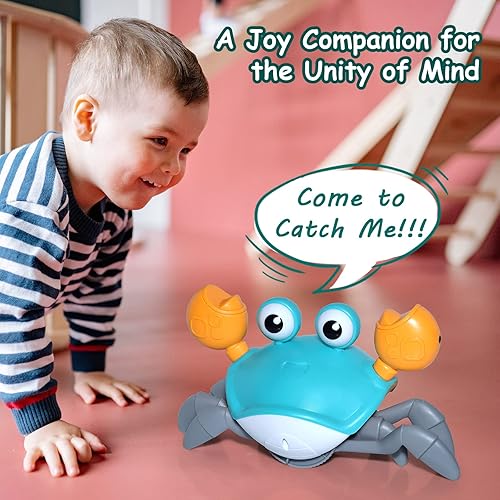 Miniatura 4 de Sakiyrmai Juguetes para bebés mejorados con detección de cangrejo con música y luz LED para niños, juguete interactivo de desarrollo de aprendizaje