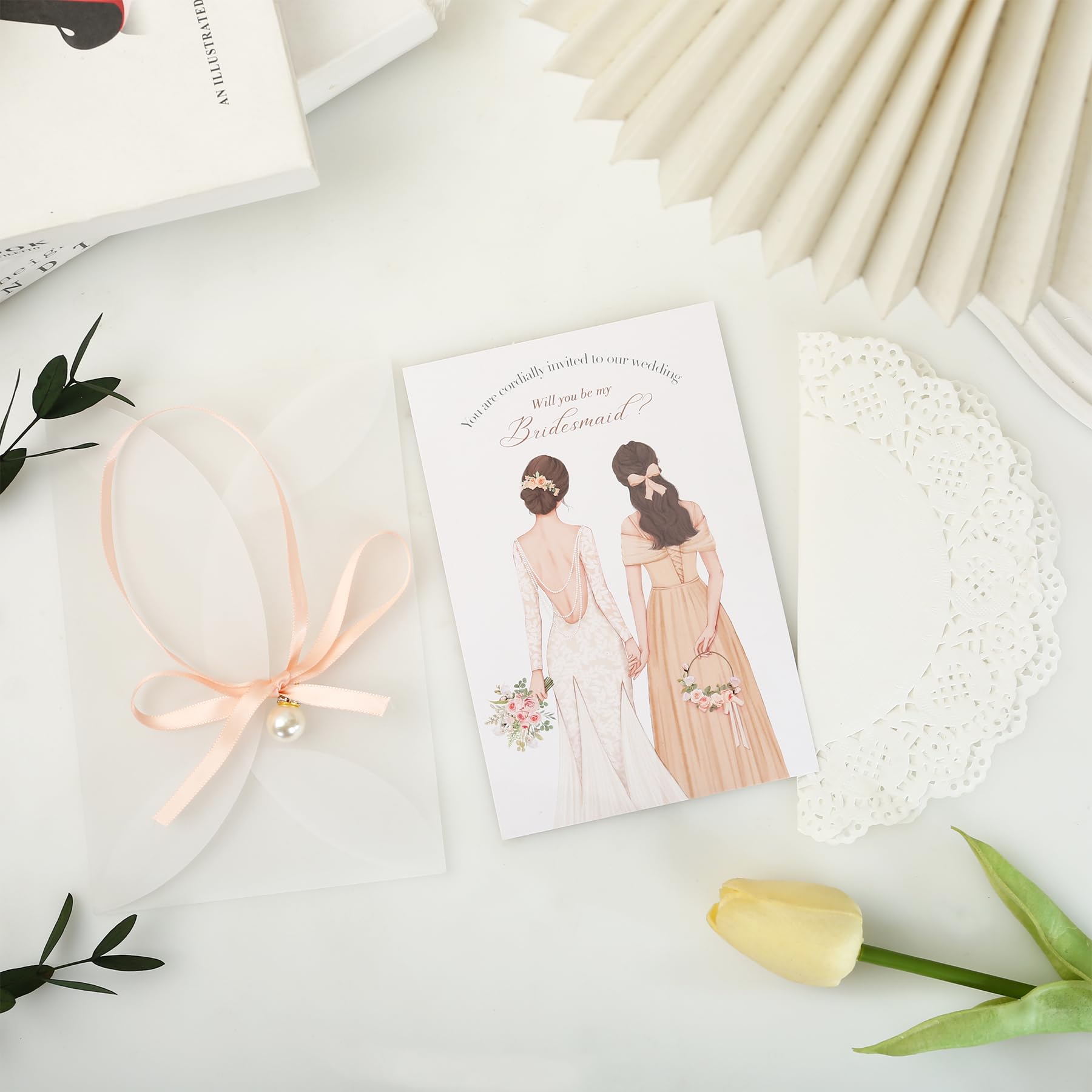 Wasise Will You Be My Bridesmaid Card, Will You Be My Bridesmaid, Maid Of Honour Card, Will You Be My Best Man Proposal - Image 4