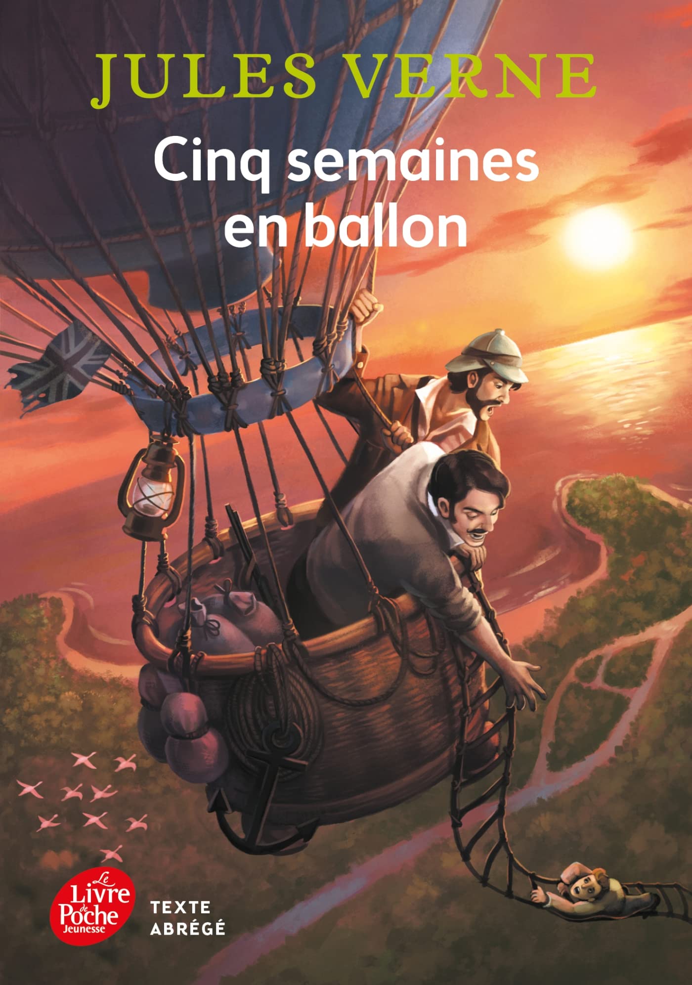 Cinq semaines en ballon - Texte Abrégé (Livre de Poche Jeunesse (1080))