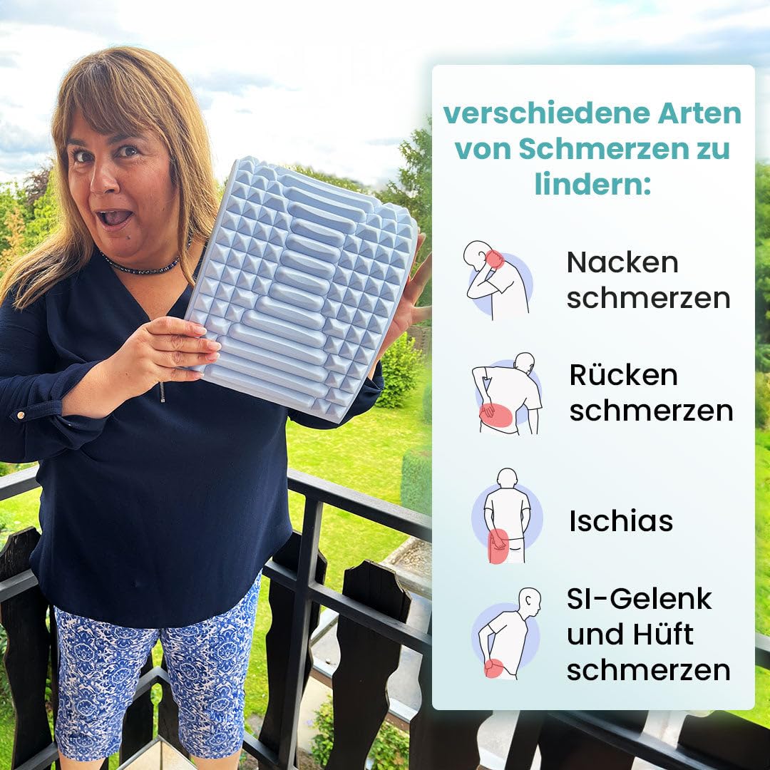 neuleben Align Original Rückenstrecker – Orthopädisches Kissen für Nacken- und Rückenentlastung | Ergonomisch für Haltungskorrektur | Wirbelsäulenunterstützung