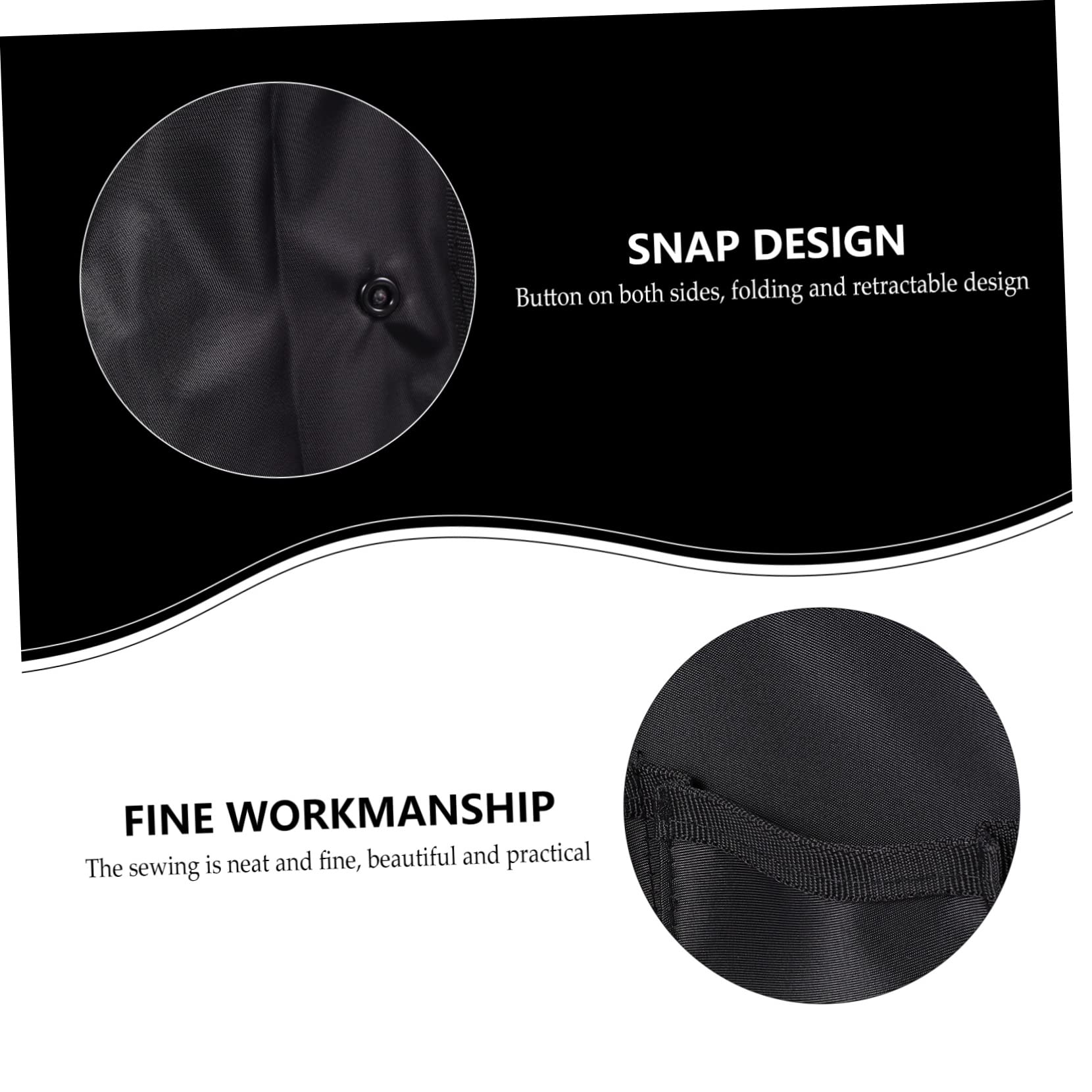Holibanna Organizador de Mochila Plegable y Transpirable y Múltiples Bolsillos y Ranuras de Nylon Negro Adecuado para Viaje y Almacenamiento para Viaje Almacenamiento