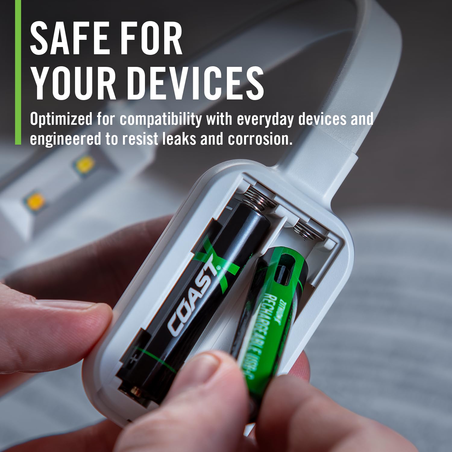 Coast AAA USB-C Rechargeable Batteries, ZITHION-X, Lithium Ion 1.5