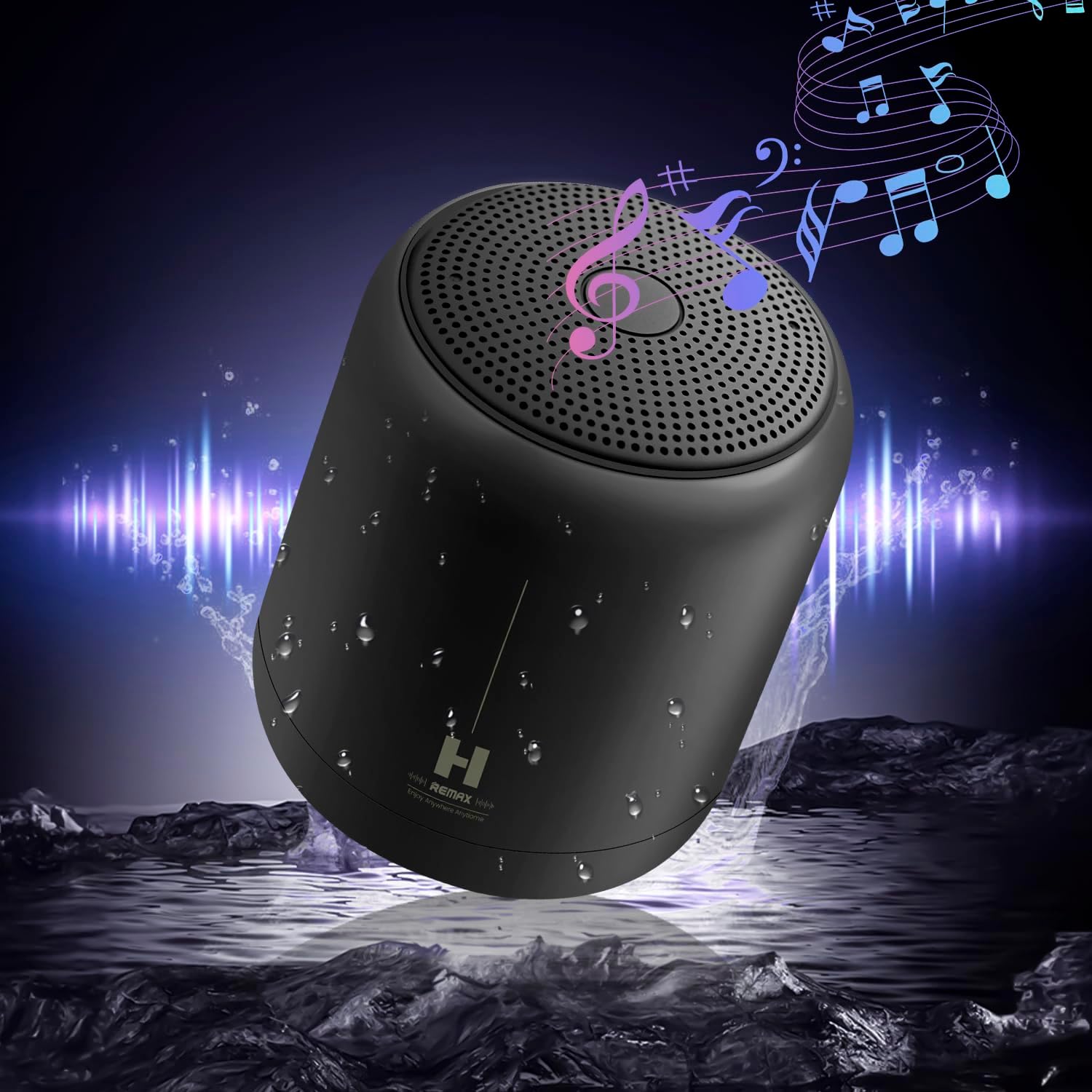NecomiPortable Bluetooth speaker, Bluetooth 5.4, IPX7, high sound quality, stereo surround,1200mAh Type-C,10 hours of battery life, built-in microphone, suitable for home, travel, outdoor, party