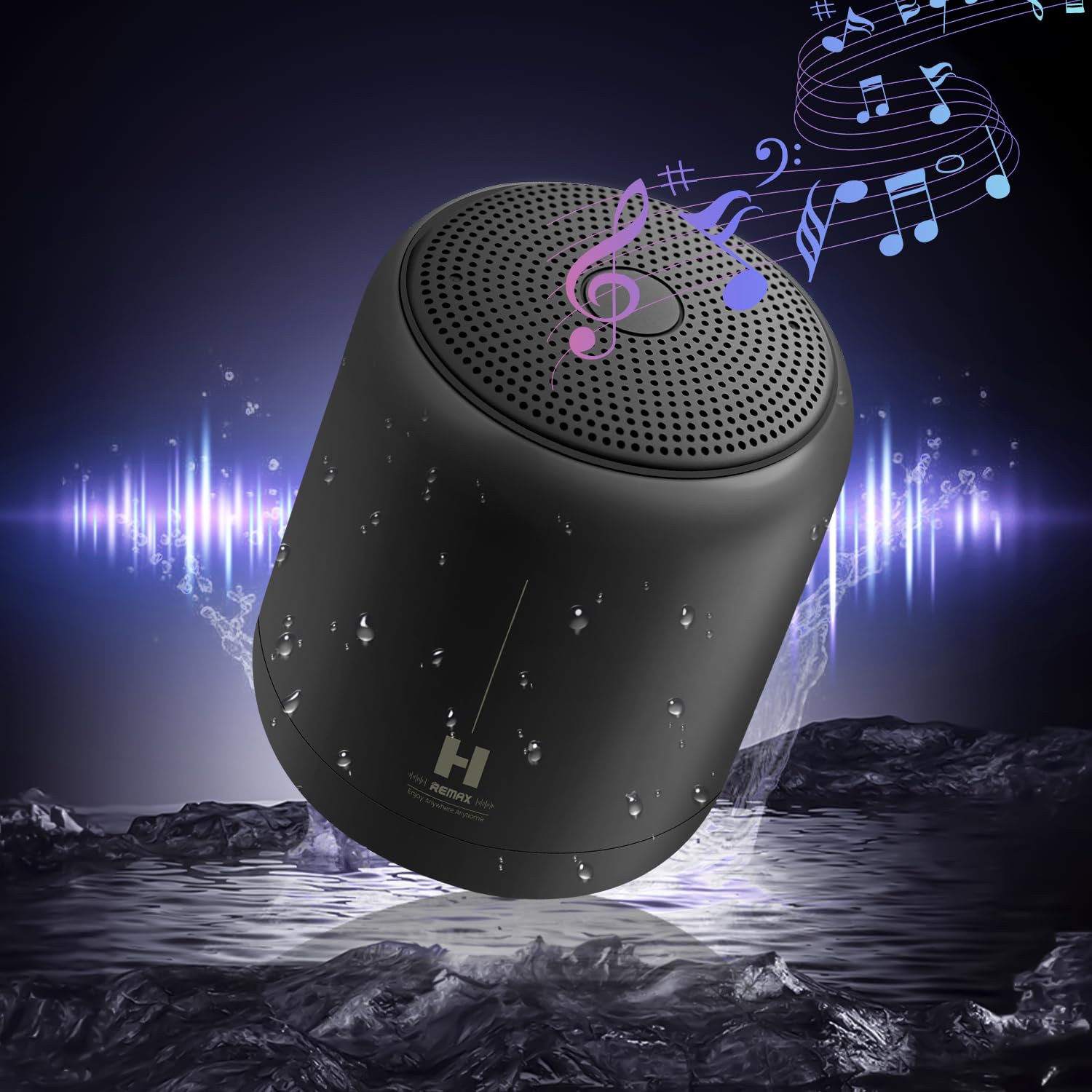 NecomiPortable Bluetooth speaker, Bluetooth 5.4, IPX7, high sound quality, stereo surround,1200mAh Type-C,10 hours of battery life, built-in microphone, suitable for home, travel, outdoor, party