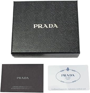 Prada Black Vitello Micro Grain Leather Bifold Wallet