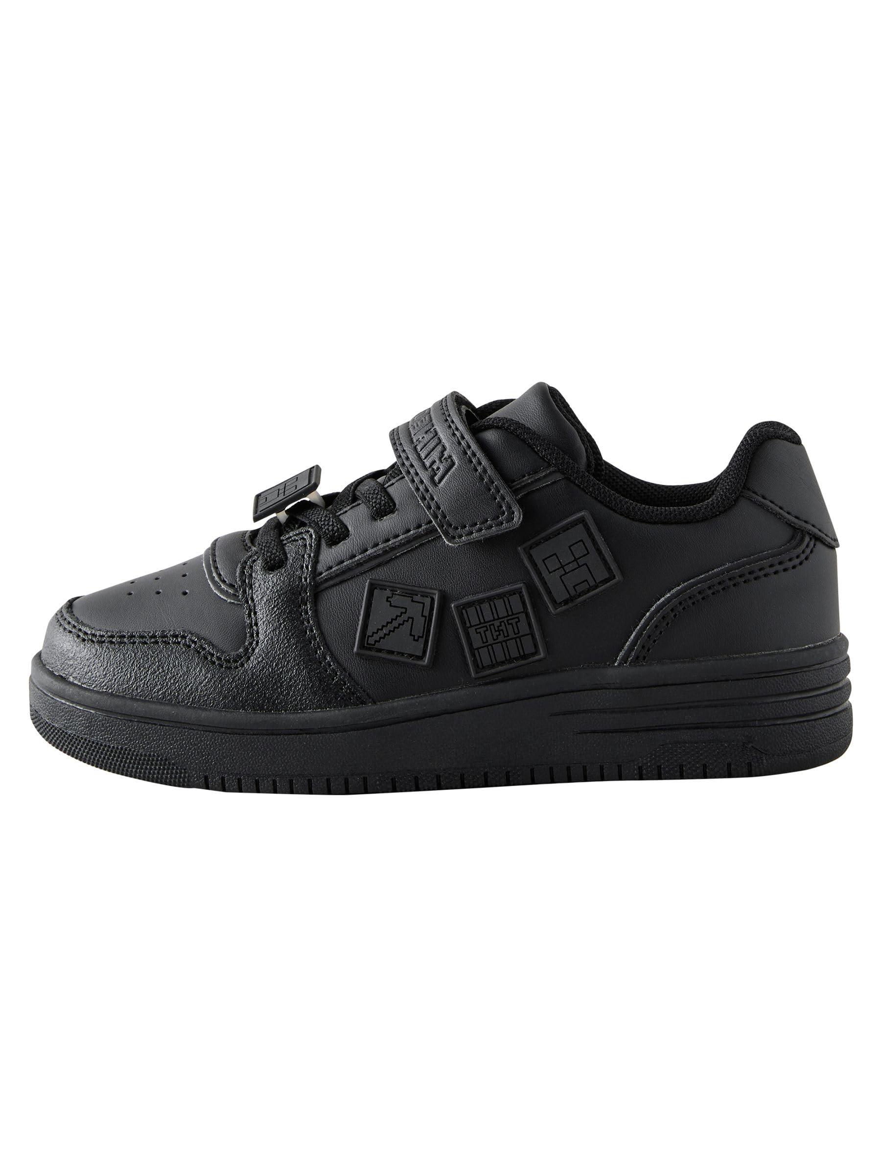NEXT Garçon Chaussures d’école avec Lacets élastiques et Fermeture Scratch