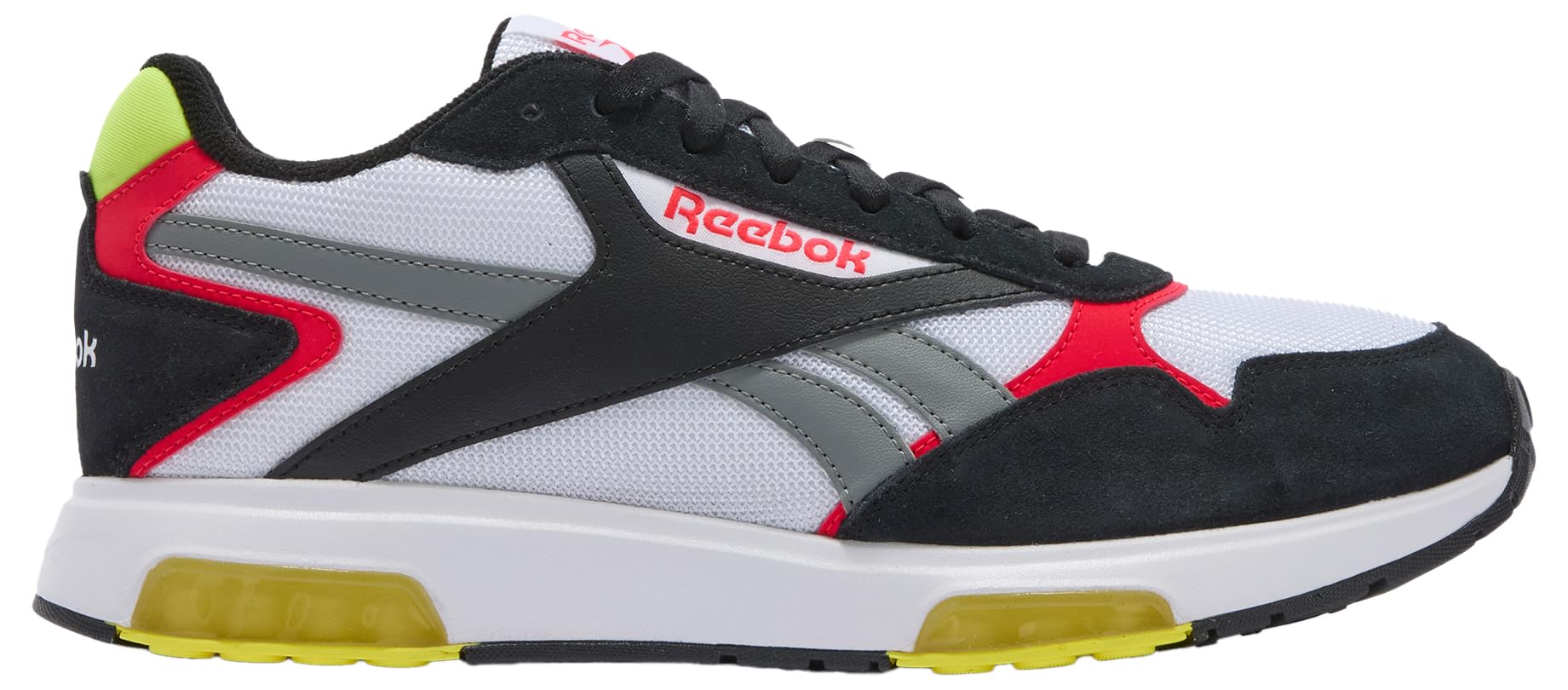 Reebok Unisex Children's Glide DMX Trainers, White Black Energy Red, 9.5 UK
