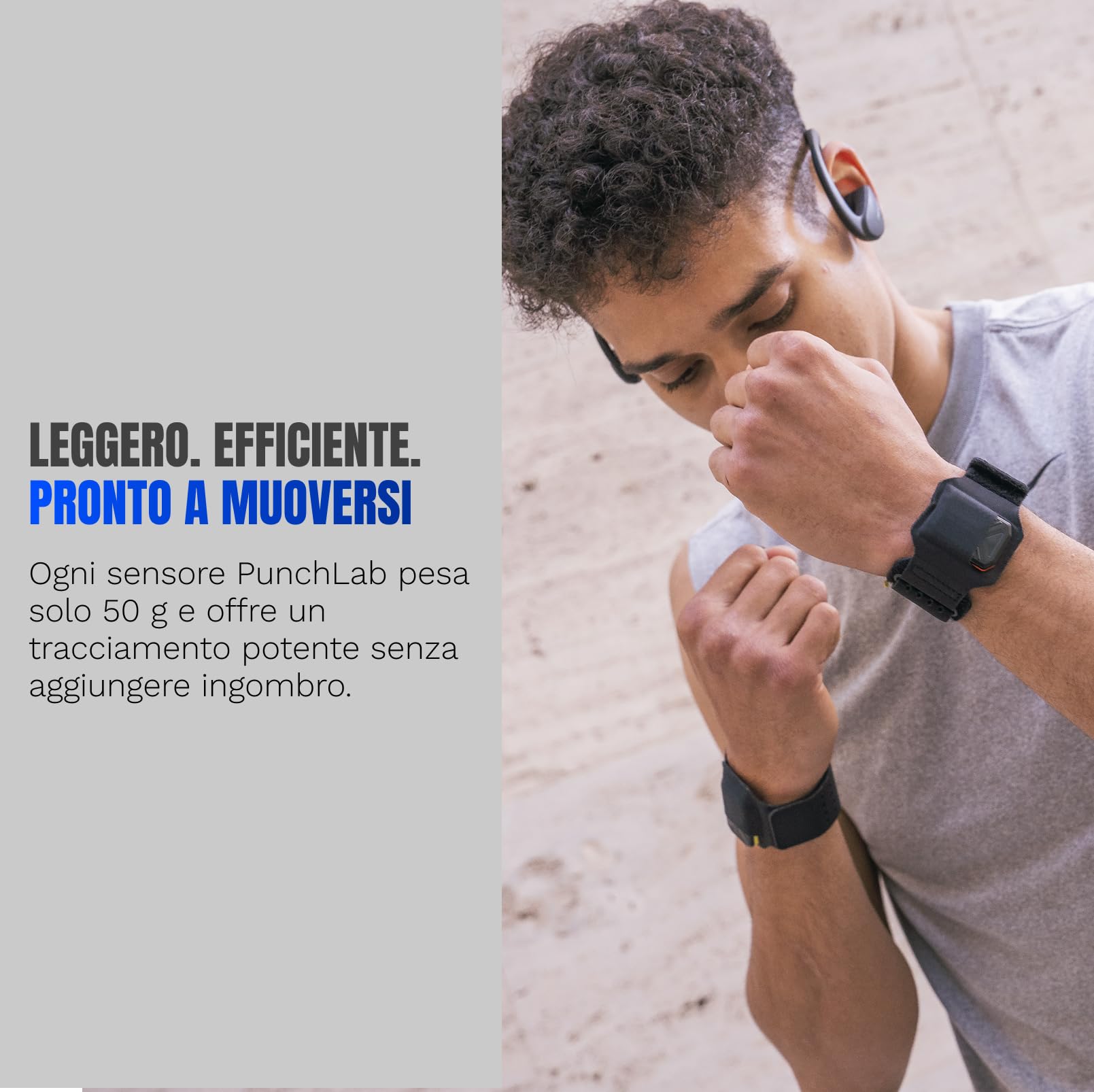 Sensori Bluetooth Boxe – Tracker Colpi per Sacco e Shadow Boxing, Monitoraggio Potenza Velocità e Conteggio in Tempo Reale | App PunchLab | iOS & Android