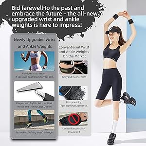 2LBS/4LBS Adjustable Wearable Pilates Wrist & Ankle Weights For Women & Men | Arm & Leg Weights Silicone Wrist Bangles For Home Gym Workout, Travel, Yoga, Barre, Strength Training-Set Of 2