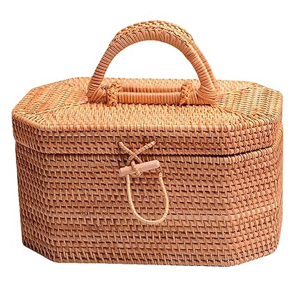 3NH Picnic Set, ctional Rattan Basket Fruit Arrangement Basket Portable Storage Basket Home Our Outing Snack Portable Storage Box