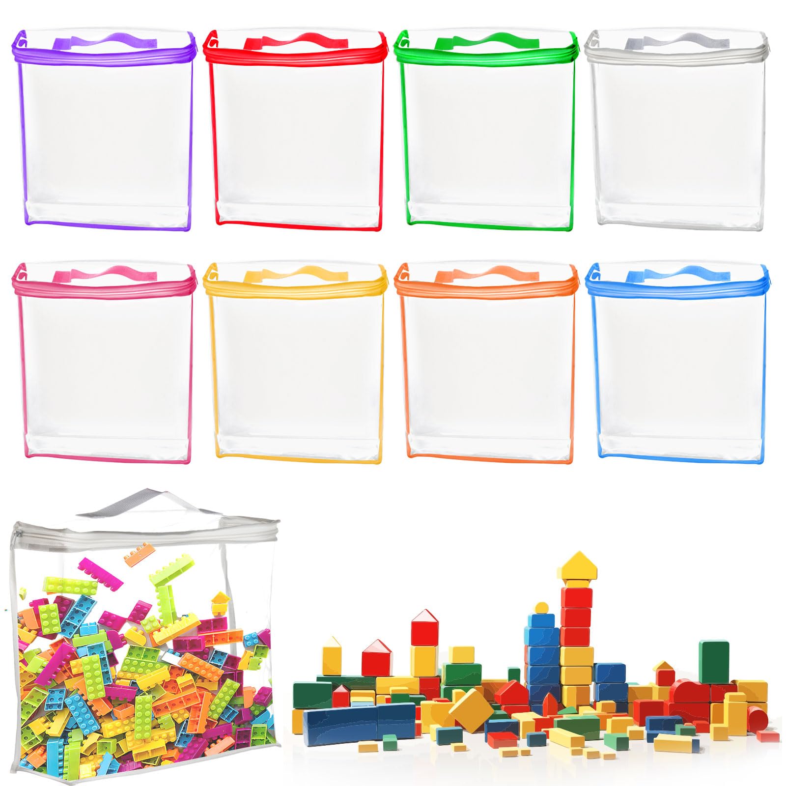 Sac de rangement jouets zippé pour ne plus perdre les pièces de puzzle
