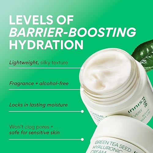 Miniatura 6 de innisfree Green Tea Seed Hydrating Serum with Hyaluronic Acid & Niacinamide, Korean Face Serum for Glow