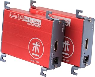 HDMI USB KVM Extender Kit Over Cat5/Cat5e/Cat6 RJ45 UTP, Support 1080P 60fps 80M /262Ft (POC) Point to Point with Video Lossless and Nonlatency with USB 2.0 for DVD Home Cinema