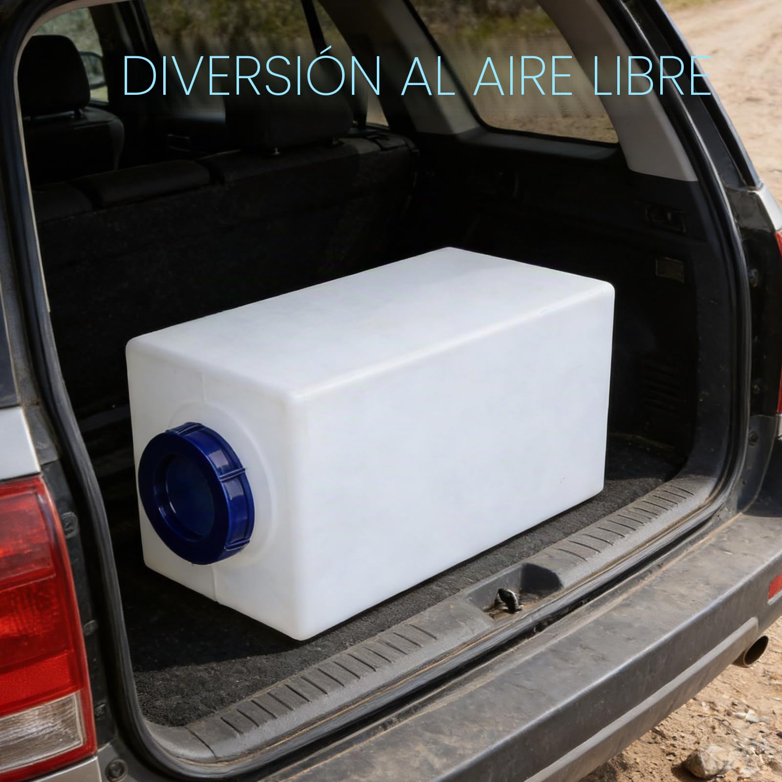Depósito de agua dulce con cremallera de 5 galones con entrada grande de 100 mm, protección de doble capa, material LLDPE para remolque, barco, yate, construcción sin costuras, suave encendido