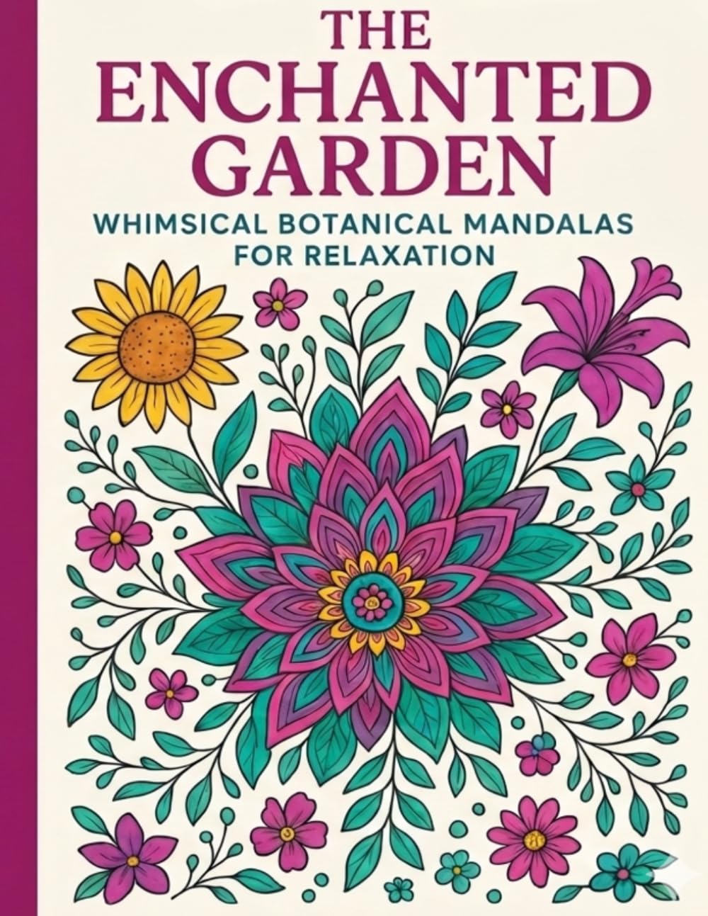 The Enchanted Garden: Whimsical Botanical Mandalas for Relaxation: Escape into a magical world where flowers bloom endlessly, mandalas swirl with beauty, and every page whispers calm.