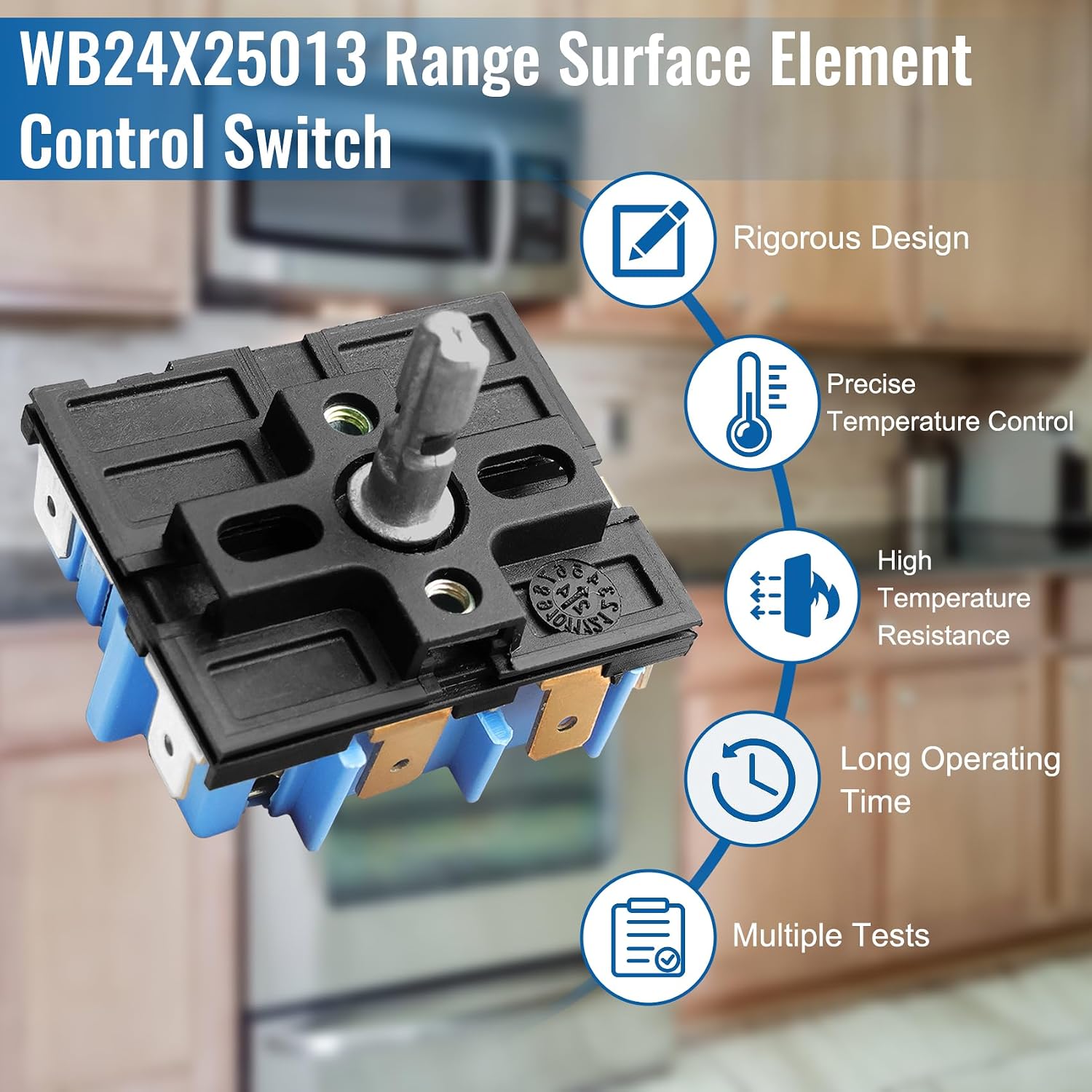 Wb24x25013 Infinite Control Switch for GE, Replace for 191D4774P00 4464832