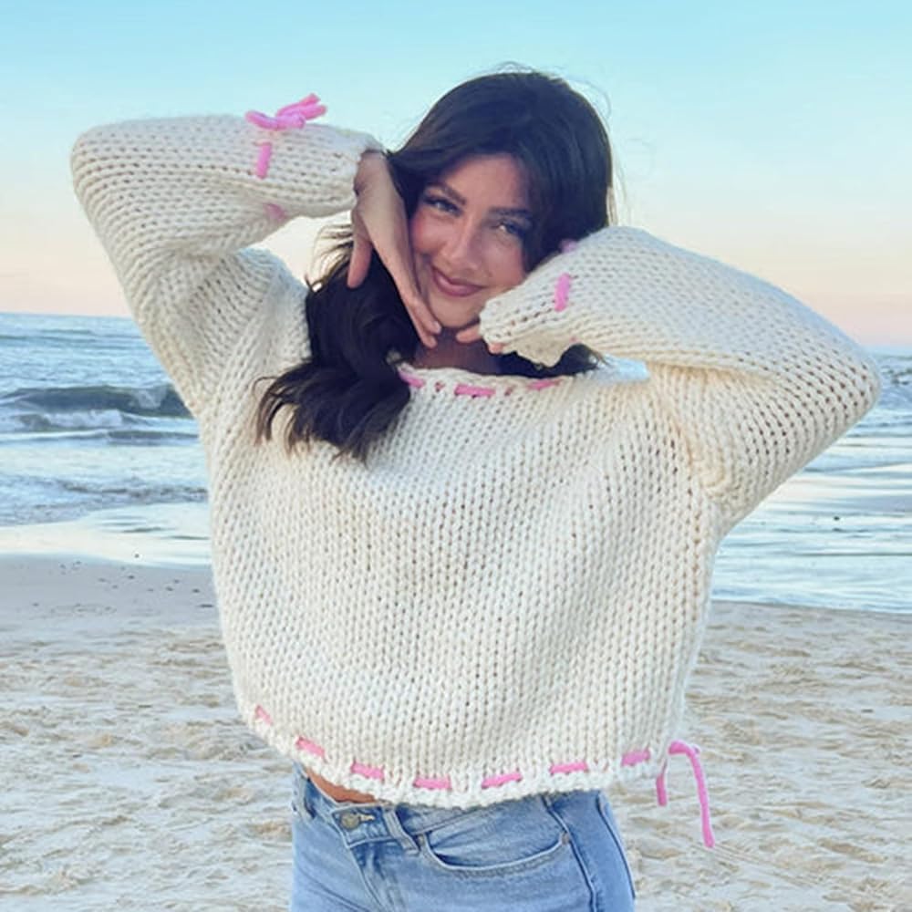 トップス [muguet]bijou ribbon sweat トップス [muguet]bijou ribbon