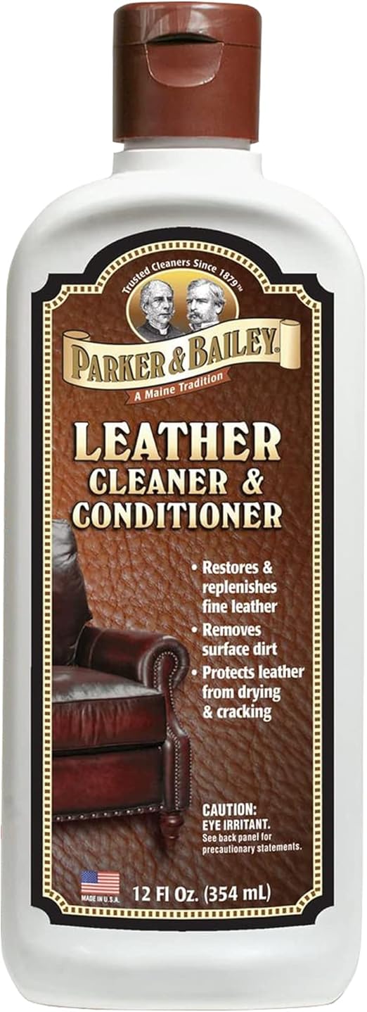 PARKER & BAILEY LEATHER CLEANER & CONDITIONER Restores & Conditions