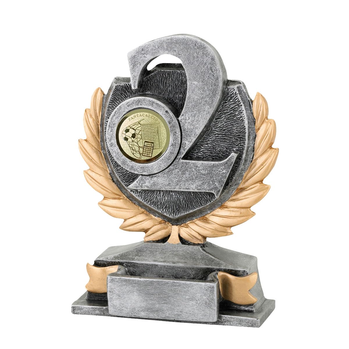 Trofeo Fantacalcio 2° Classificato - h 13,00 cm Targhetta Personalizzata Omaggio