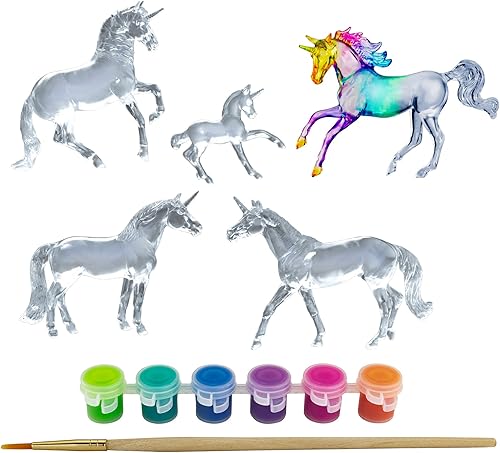 Miniatura 3 de Breyer Horses Stablemates Suncatcher Unicorn Craft Set  Juego de 5 piezas  Escala 132  Modelo #4238