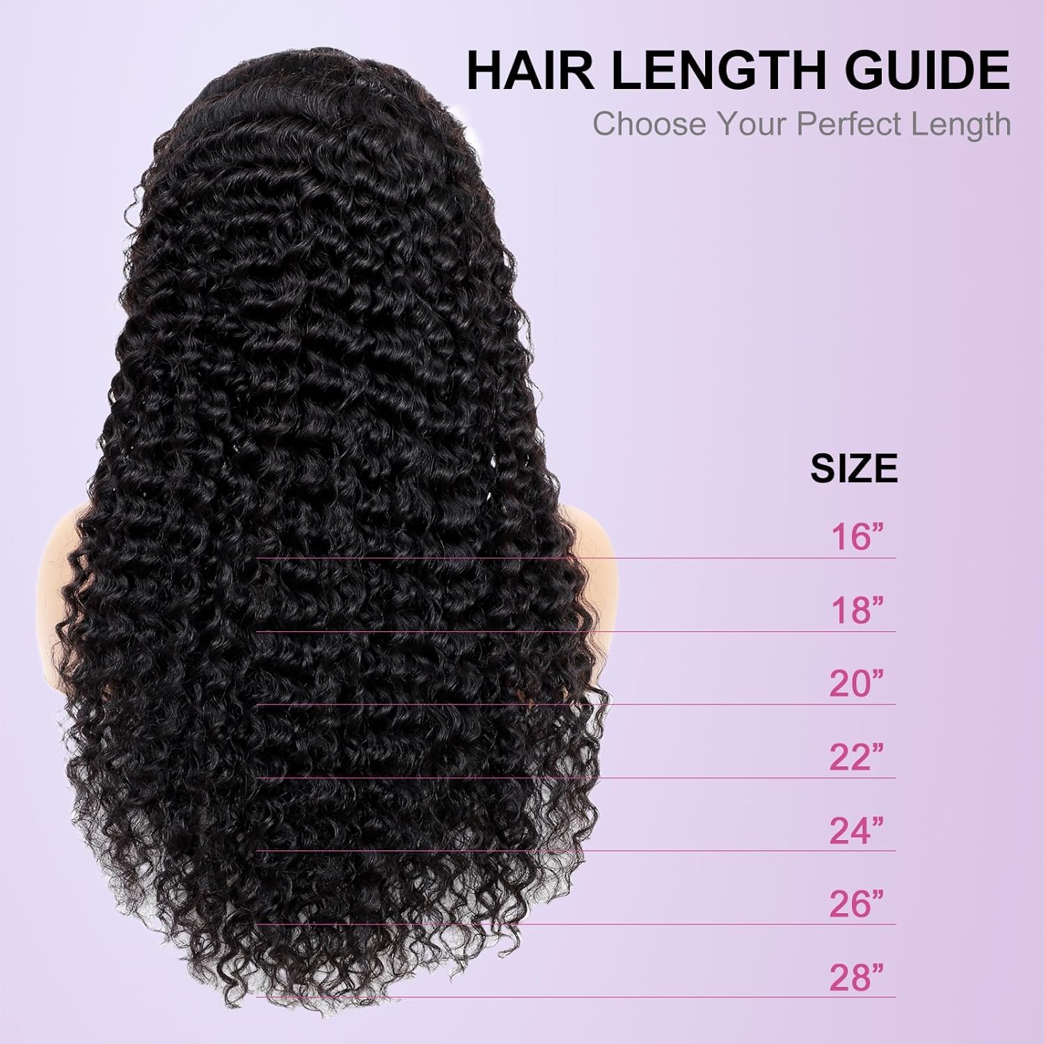 Smilenice Water Wave Human Hair Wig for Black Women 13x6 HD Lace Front Wigs 180 Density, Curly Wig Pre Plucked With Baby Hair - Image 2
