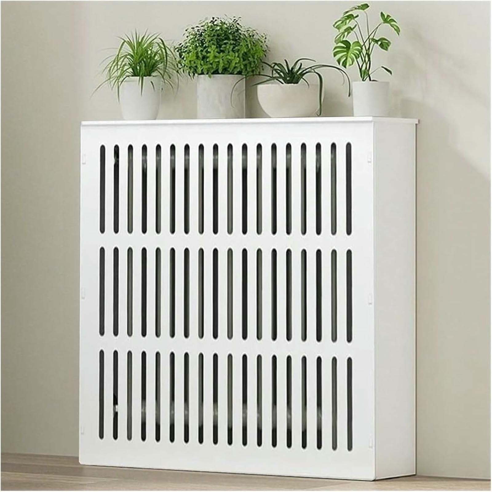 Cubre radiador de diseño moderno blanco Mueble estante protector de radiador para habitaciones