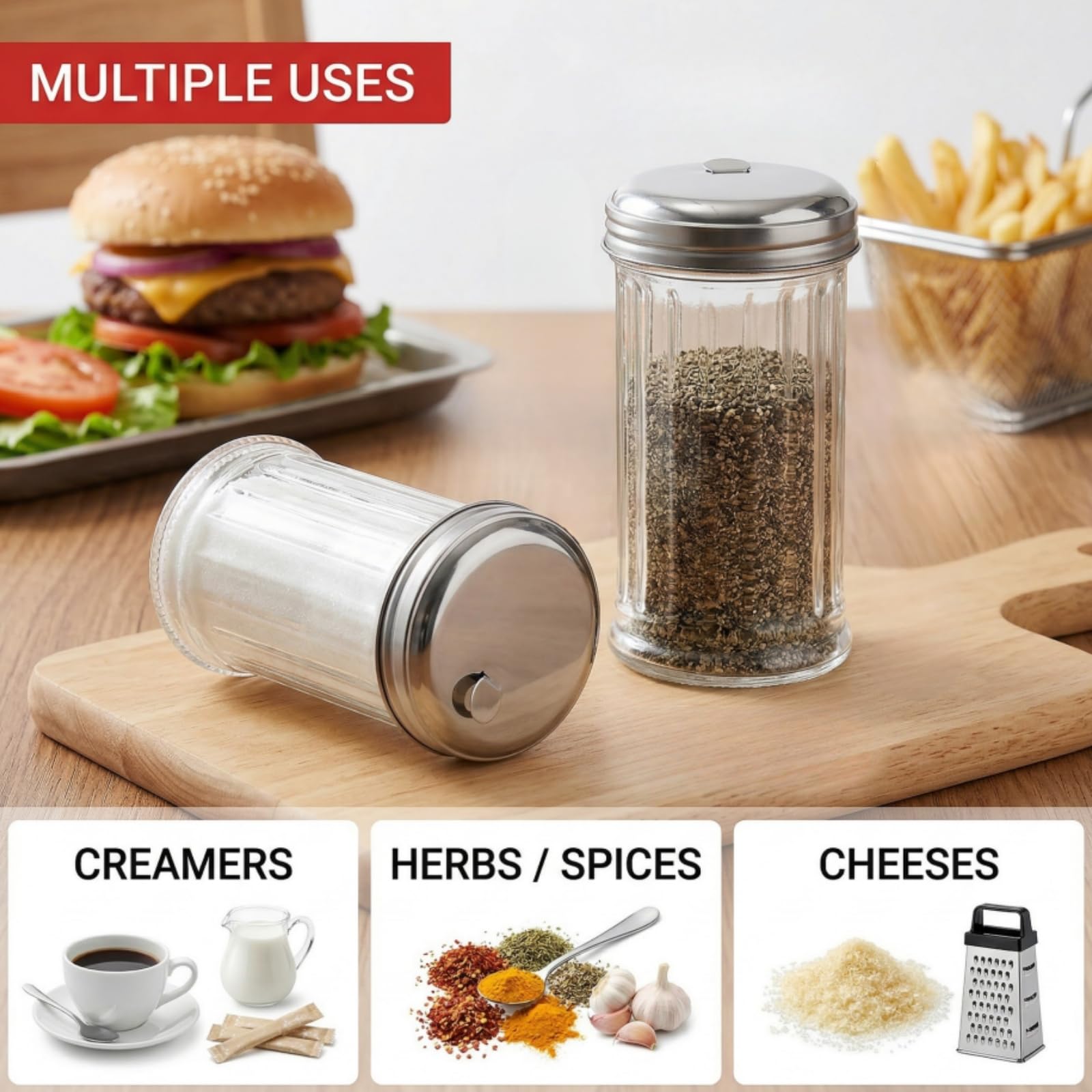 J&M Design Clear Acrylic Sugar Bowl Avec Couvercle Et Cuillere Pour Cafe Bols De Cereales De J&M Design Clear Acrylic Sugar Bowl Avec Couvercle Et Cuillere Pour Cafe Bols De Cereales De