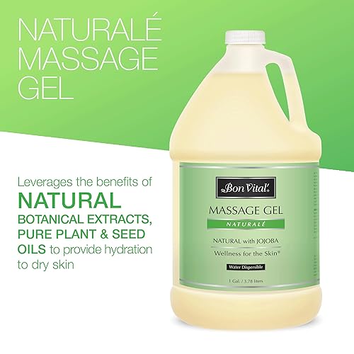 Miniatura 3 de Bon Vital' Naturale Gel de masaje con ingredientes naturales para masaje respetuoso con el medio ambiente y relajante, gel de masaje hipoalergénico
