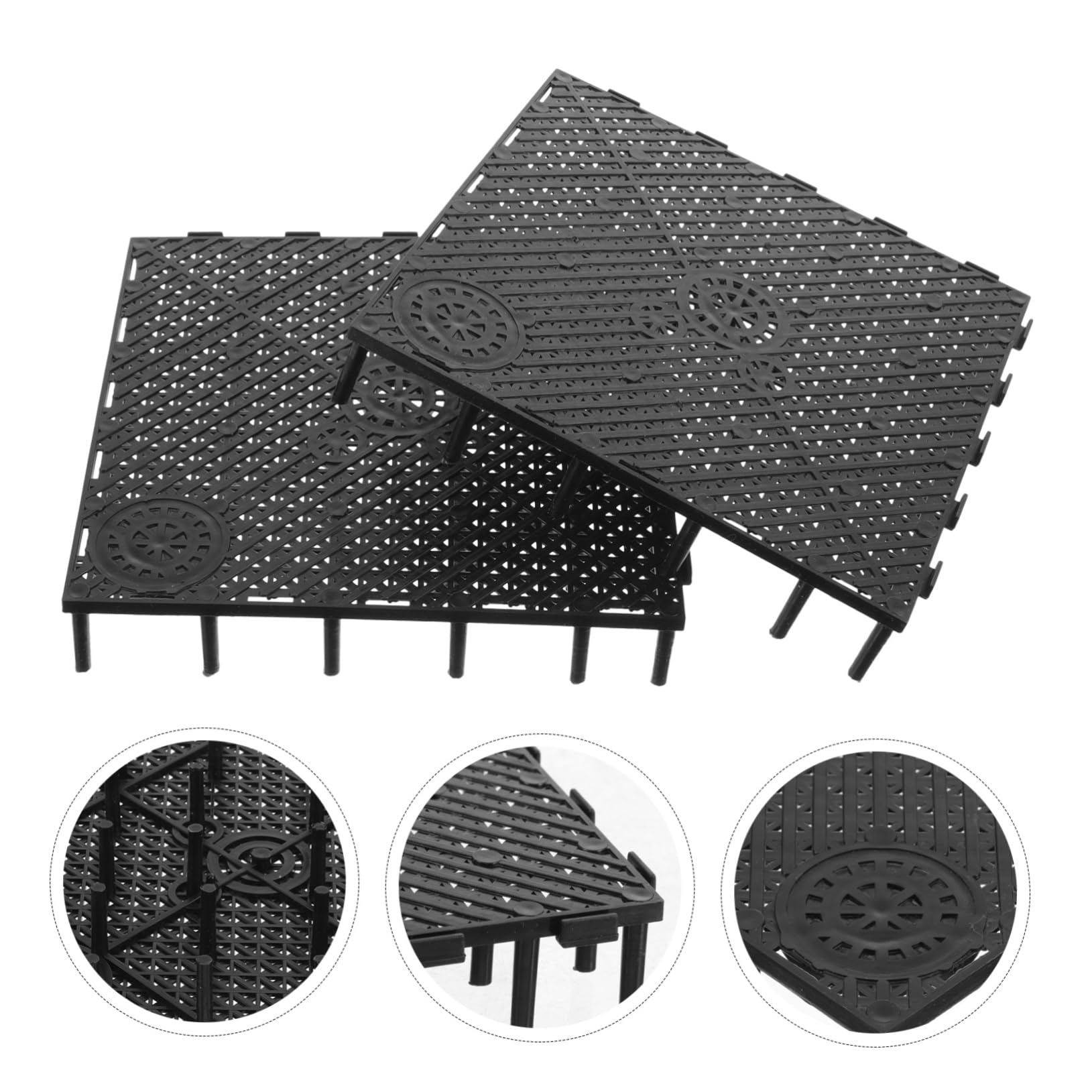 BESPORTBLE Lot de 20 Plaques Filtrantes Inférieures en PVC pour Aquarium, Système De Filtration De Fond, Plaque Filtrante Flexible, 20x20 Cm, Filtration Aquarium Domestique, Élevage De Poissons