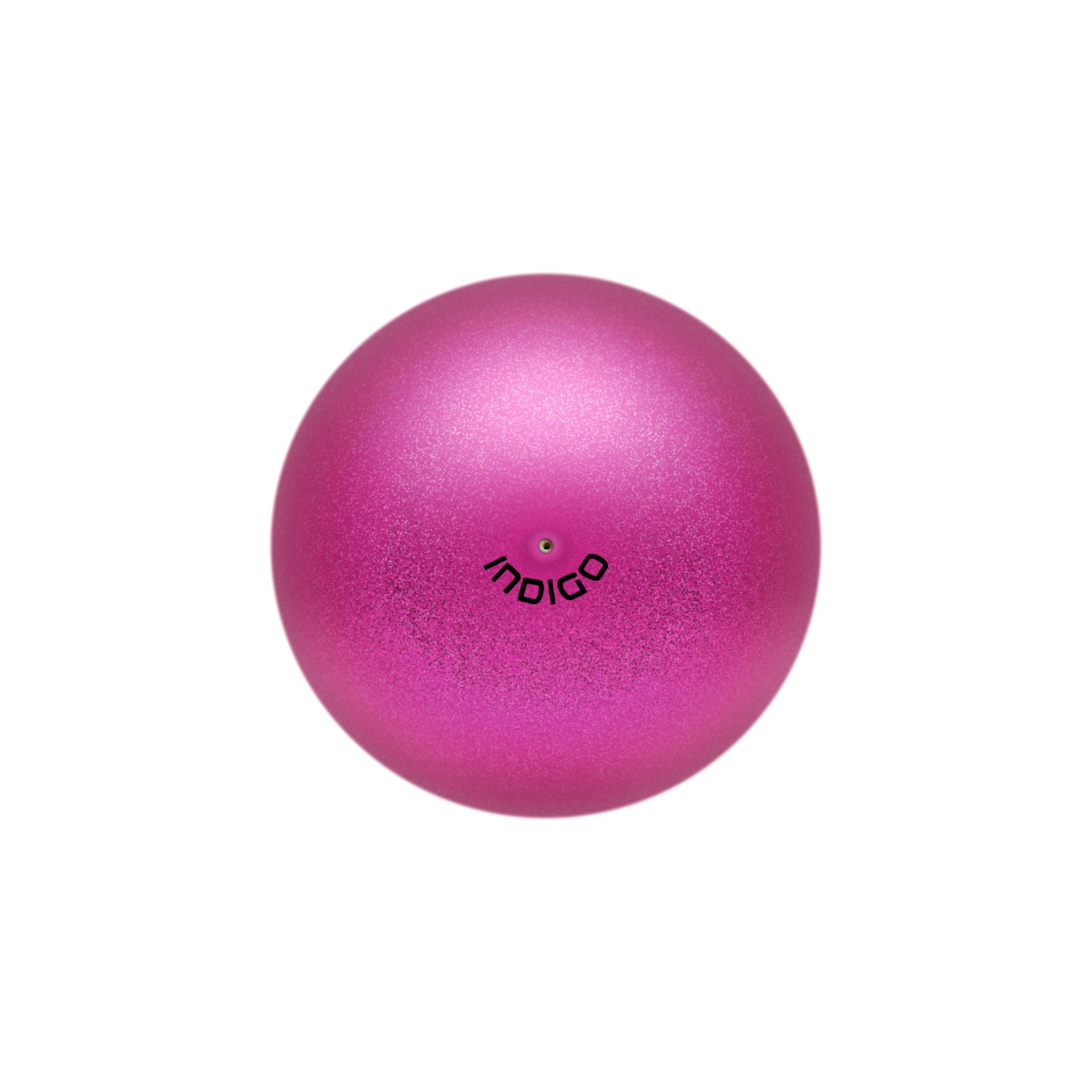 DRUNA Pelota de Gimnasia Rítmica de Metalizada + Glitter de PVC 15 cm 300 gr, Aparto de Gimnasia, Pelota de Ejercicio
