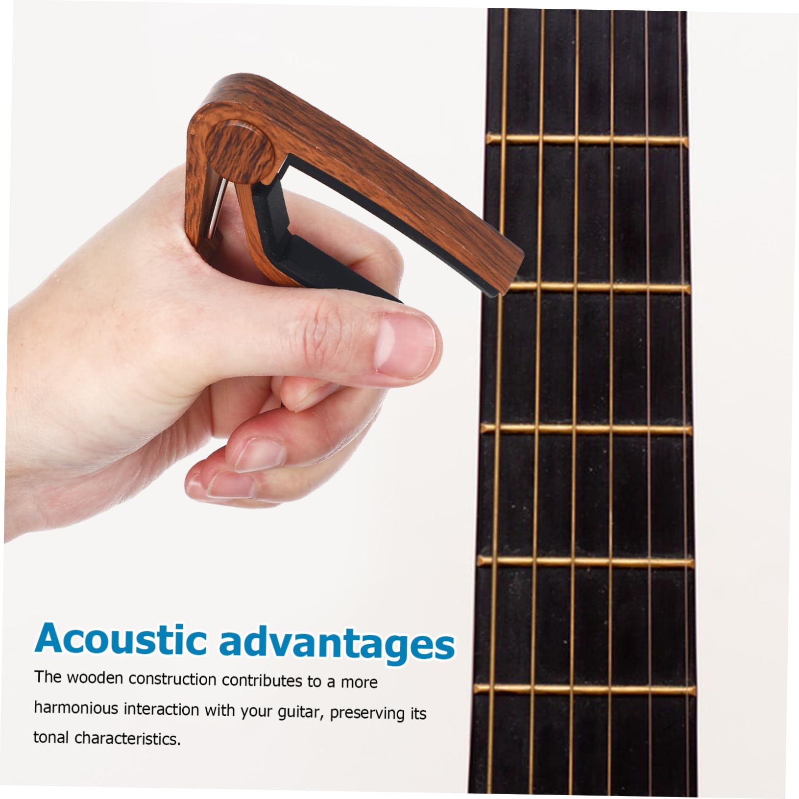 LIFKOME 2pcs Guitar Capos for Acoustic Electric Guitars Fit Tuning Clips with Precision Pressure Distribution for Enhanced Performance and Tuning Accuracy