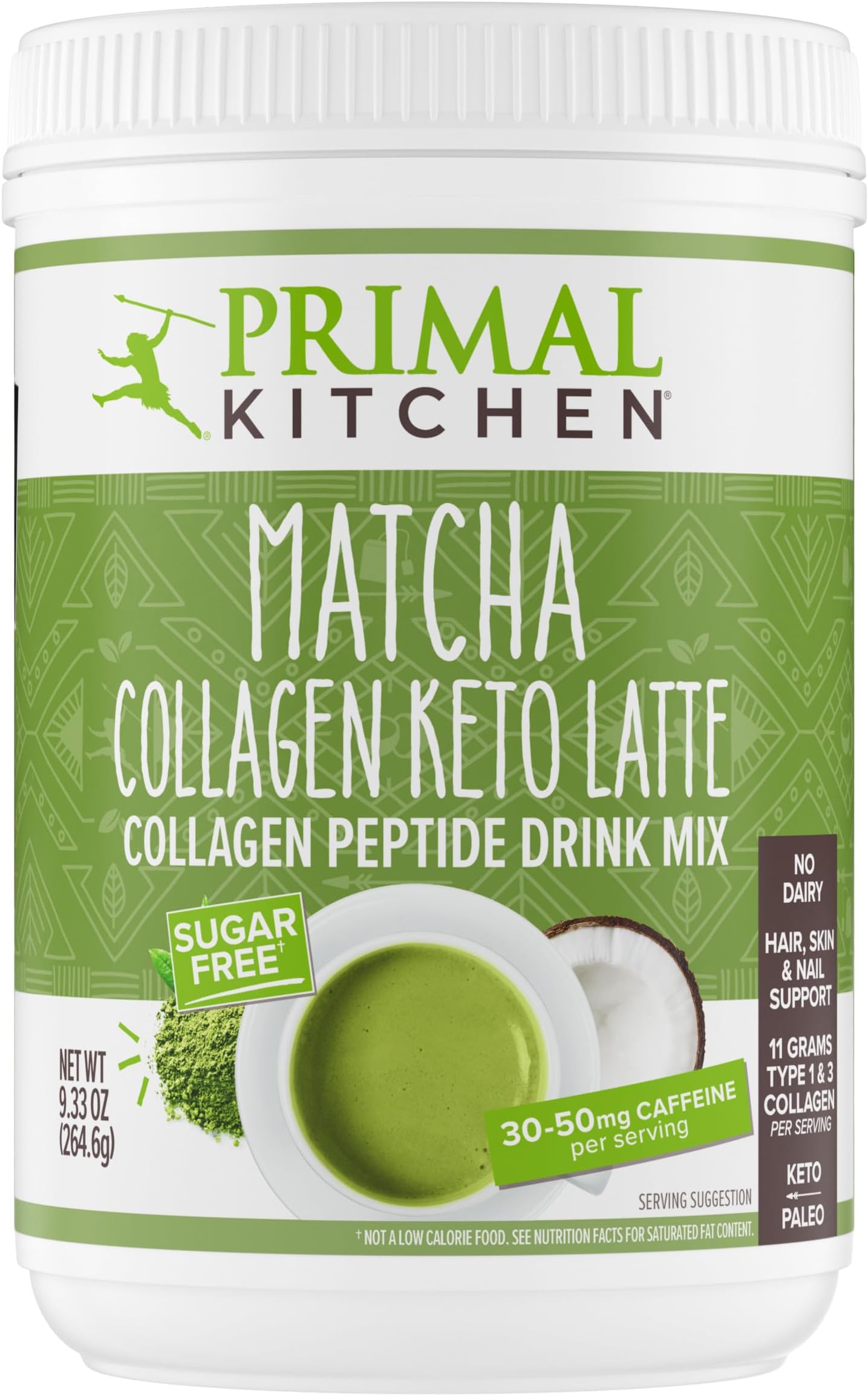 Primal Kitchen Matcha Collagen Keto Latte Powder