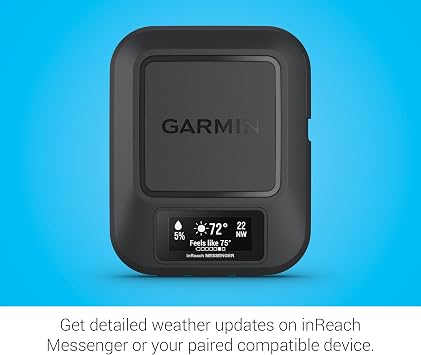 Garmin inReach Messenger Handheld Satellite Communicator, Global Two-Way Messaging