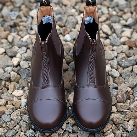 Buy Rovadik Horse Riding Jodhpur Boots with Front Zipper Handmade